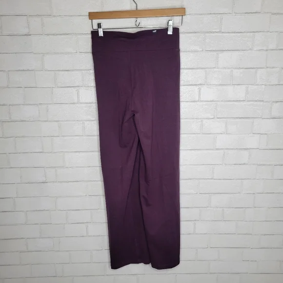 Puma Eggplant Purple Stretchy Wide Bootcut Yoga Pants - Picture 5 of 6